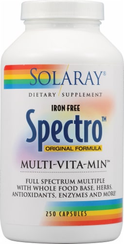 Solaray  Spectro™ Multi-Vita-Min™ Iron Free Perspective: front