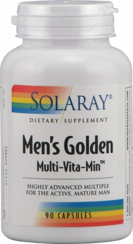 Solaray  Men's Golden Multi-Vita-Min™ Perspective: front