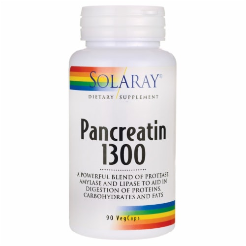 Solaray  Pancreatin 1300 Perspective: front