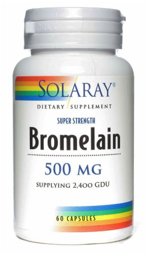 Solaray  Bromelain Perspective: front