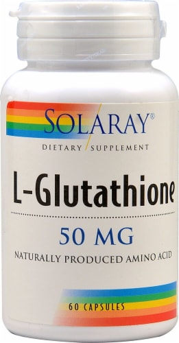 Solaray L-Glutathione Capsules 50 mg Perspective: front