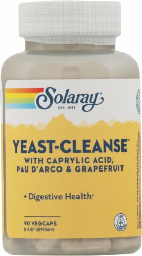 Solaray Yeast-Cleanse™ Perspective: front