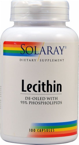 Solaray Lecithin Capsules Perspective: front