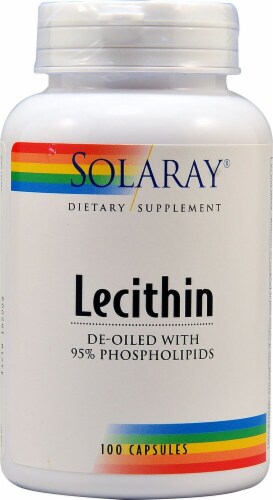 Solaray Lecithin Capsules Perspective: front