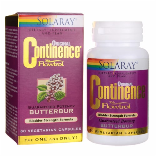 Solaray Original Continence with Flowtrol 60 Veg Caps Perspective: front