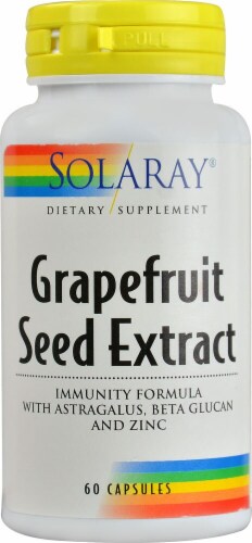Solaray Grapefruit Seed Extract Immunity Formula Capsules Perspective: front
