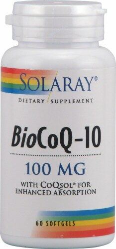 Solaray  BioCoQ-10 Perspective: front