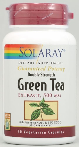 Solaray Green Tea Extract Capsules 500mg Perspective: front