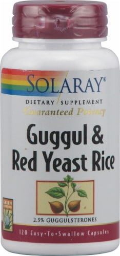 Solaray  Guggul and Red Yeast Rice Perspective: front