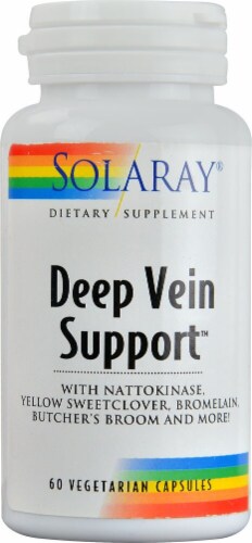 Solaray Deep Vein Support Vegetarian Capsules Perspective: front