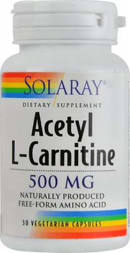 Solaray Acetyl L-Carnitine Capsules 500mg Perspective: front