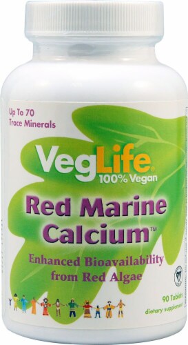 VegLife  Red Marine Calcium™ 100% Vegan Perspective: front