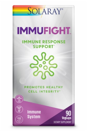 Solaray ImmuFight Immune Response Support VegCaps Perspective: front