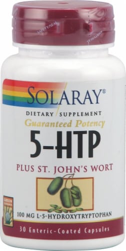 Solaray  5-HTP Plus St John's Wort Perspective: front