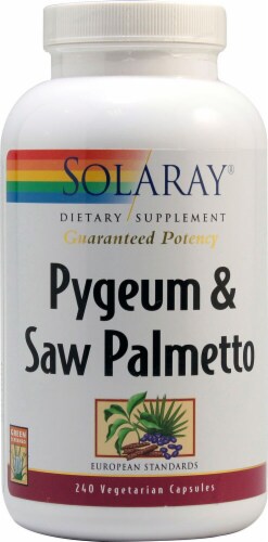 Solaray Pygeum and Saw Palmetto Perspective: front