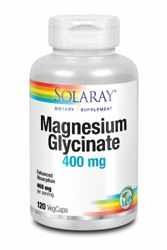 Aanpassen smokkel weg Solaray Magnesium Glycinate VegCaps 400mg, 120 ct - Fred Meyer