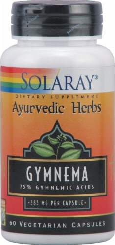 Solaray Gymnema Vegetarian Capsules 385 mg Perspective: front