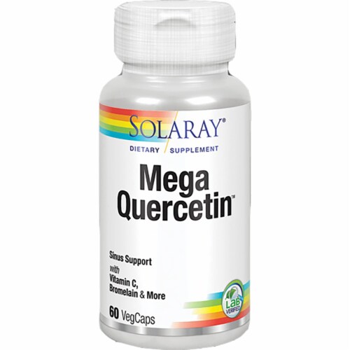 Solaray Mega Quercetin 60 Veg Caps Perspective: front