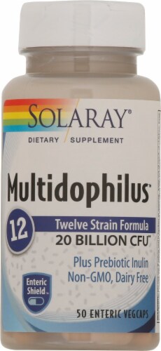 Solaray Multidophilus™ Freeze Dried Vegetarian Capsules Perspective: front