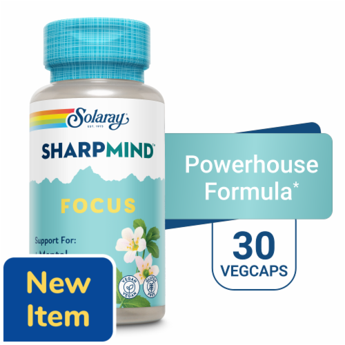 Solaray® SharpMind™ Focus VegaCaps Perspective: front