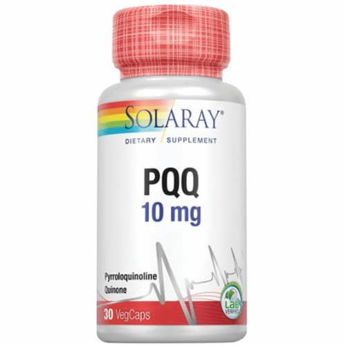 Solaray Pqq 10 mg 30 Veg Caps Perspective: front