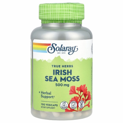 Solaray Irish Sea Moss Veg Capsule Perspective: front