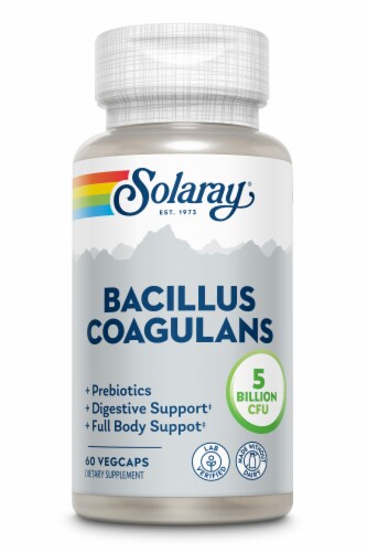 Solaray Bacillus Coagulans Dietary Supplement Perspective: front