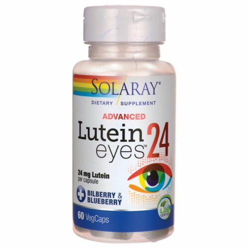 Solaray Advanced Lutein Eyes 24 60 Veg Caps Perspective: front