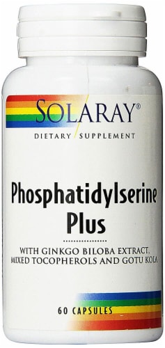 Solaray Phosphatidylserine Plus Capsules Perspective: front