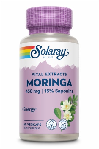 Solaray® Vital Extracts Moringa Leaf Dietary Supplement Perspective: front