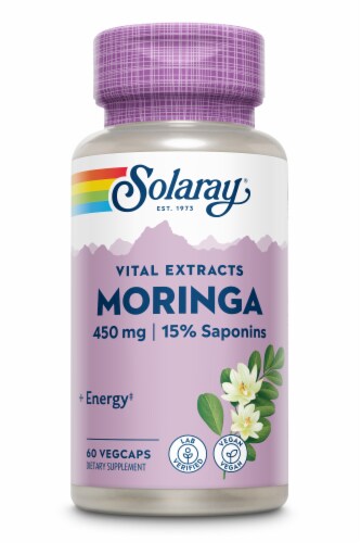 Solaray® Vital Extracts Moringa Leaf Dietary Supplement Perspective: front