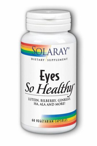 Solaray Eyes So Healthy™ Dietary Supplement Vegetarian Capsules Perspective: front