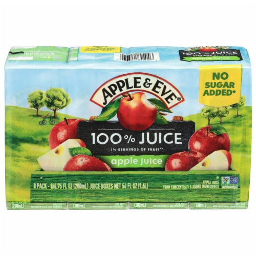 Apple & Eve® 100% Apple Juice Boxes Perspective: front