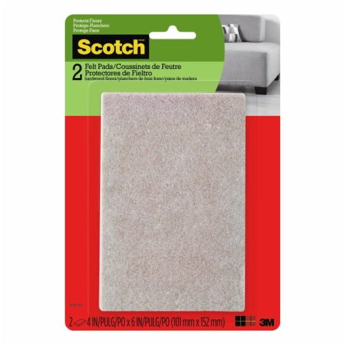 Scotch™ Square 1 Inch Felt Pads - Beige, 16 pk - Fred Meyer