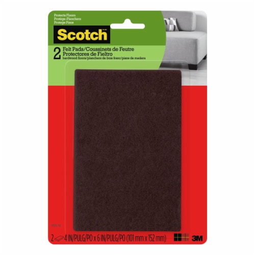 Scotch™ Easy Cult Felt Pads - Brown Perspective: front