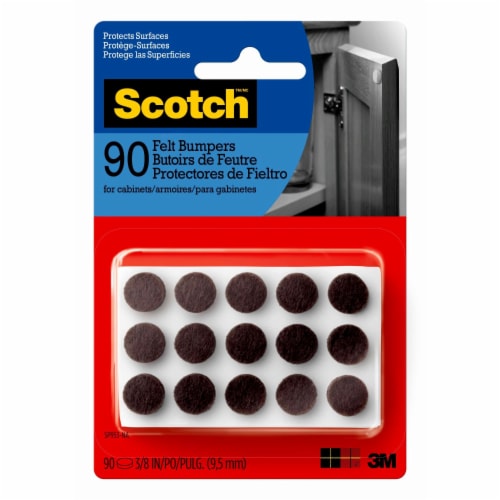 Scoth™ Felt Bumpers - Brown Perspective: front