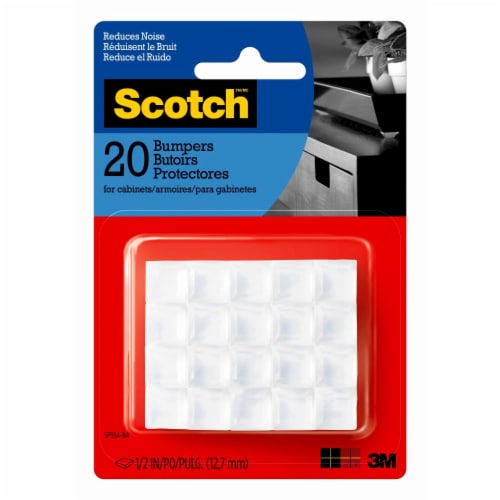 Scotch™ Square Bumpers - Clear Perspective: front