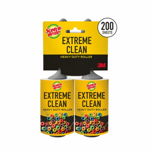 Scotch-Brite™ Extreme Clean Lint Roller Twin Pack Perspective: front