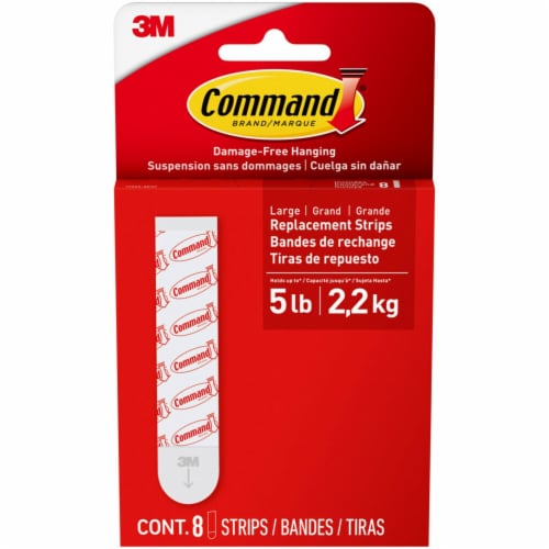 Command™ Large Foam Replacement Strips Perspective: front