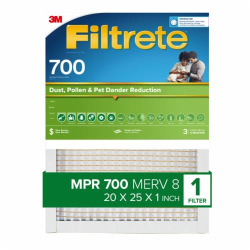 3M 118797 20 x 25 x 1 in. 700MPR Filtrete Perspective: front