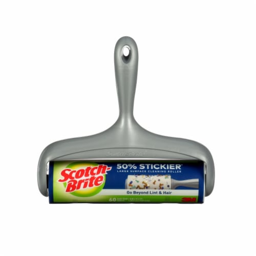 Scotch-Brite 50% Stickier Large Surface Lint Roller (60-Sheet) 830LSRS-60 Perspective: front