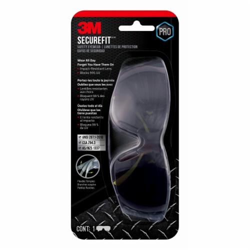 3M SecureFit Safety Eyewear Perspective: front