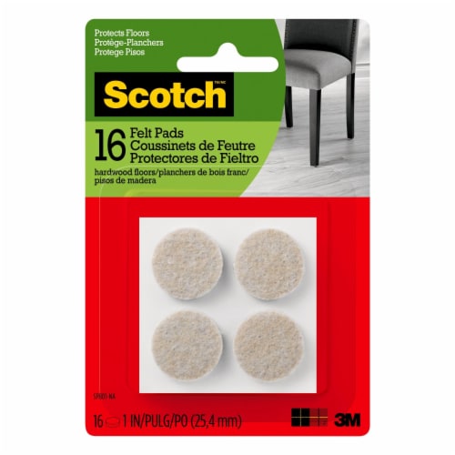 Scotch® Round Felt Pads - Beige Perspective: front