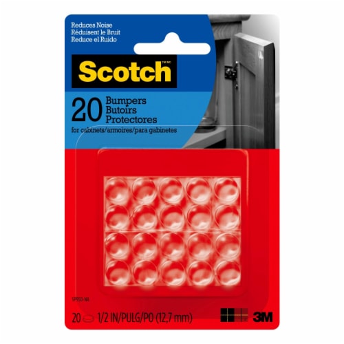 Scotch® Clear 1/2 In Bumpers Perspective: front