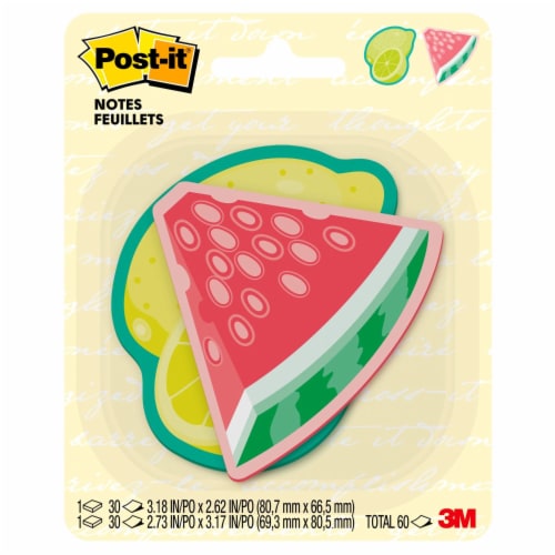 Post-it® Fresh and Sweet Designs Adhesive Notes - 2 Pack Perspective: front