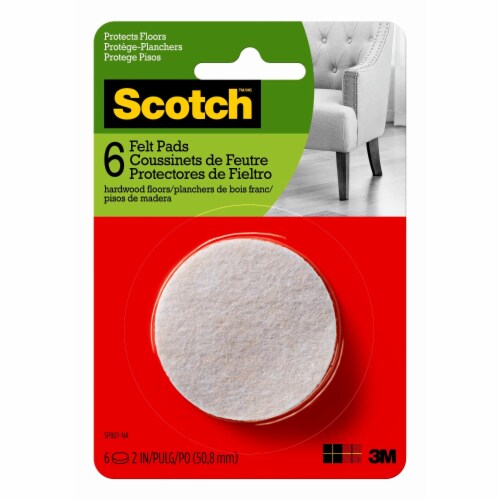 Scotch™ Round Felt Pads - Beige Perspective: front