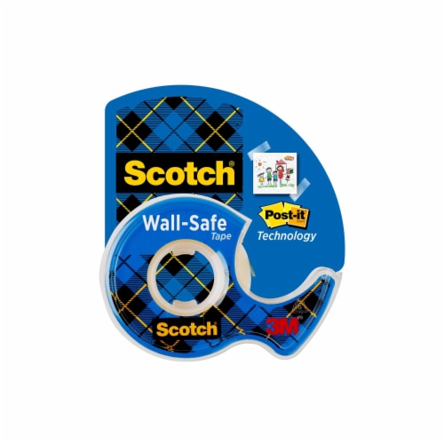 Scotch® Wall-Safe Tape - Clear Perspective: front