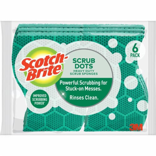 Scotch-Brite Heavy Duty Scrub Dots Sponges - Shop Sponges & Scrubbers at  H-E-B