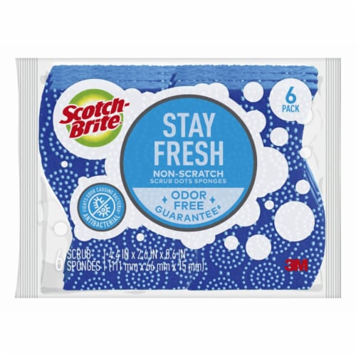 Scotch-Brite® Scrub Dots Non-Scratch Scrub Sponges, 6 pk - Fry's Food Stores