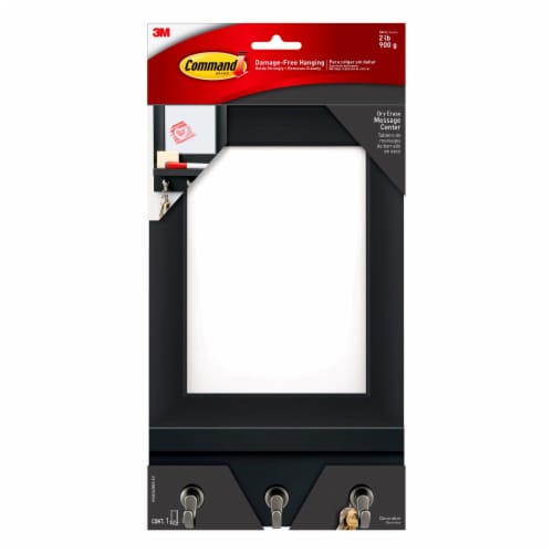 Command Damage-Free Hanging Dry Erase Message Center - Slate Perspective: front